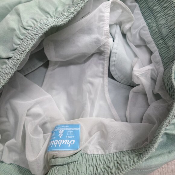 Chubbies Mens Shorts Large Blue Green Hybrid Floral Print All Over Lined 5" in - Picture 9 of 11